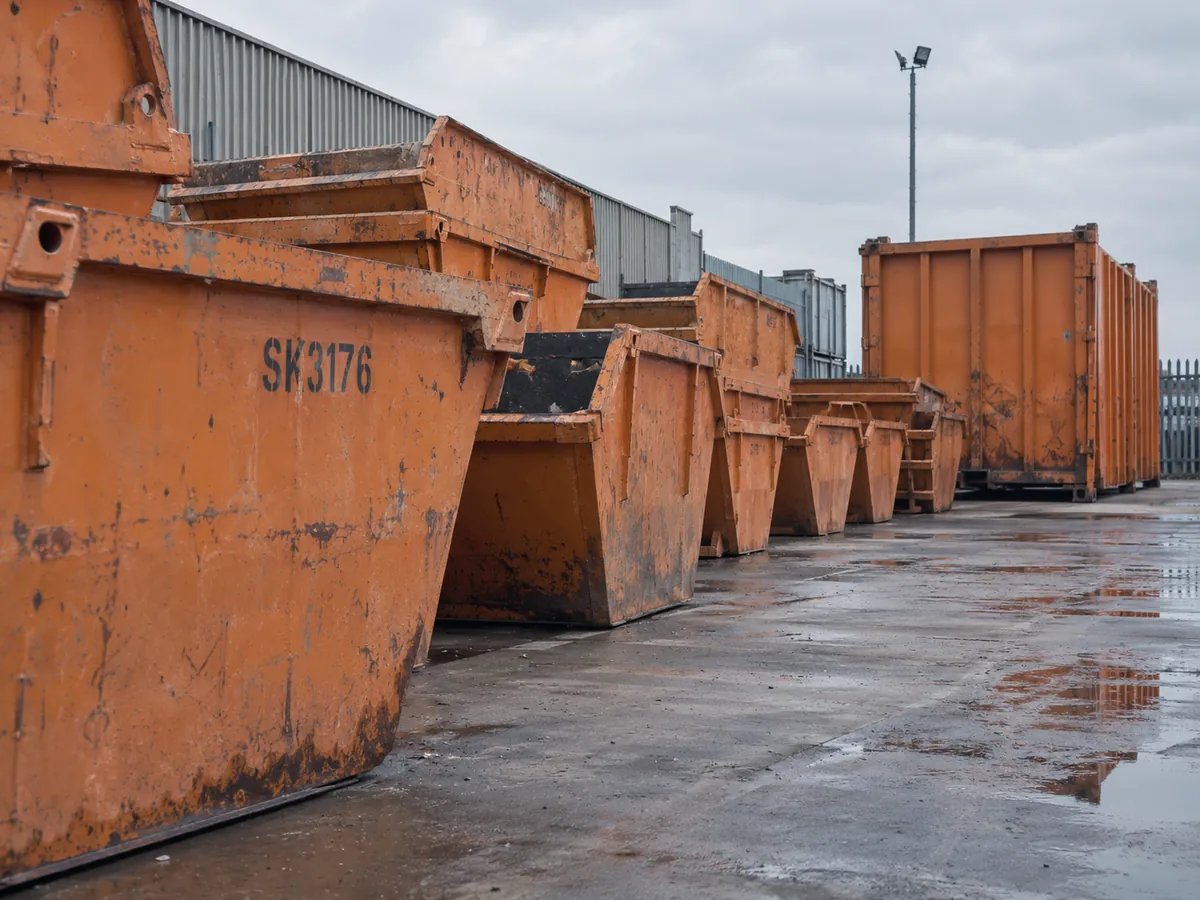 Skips, exchanges, hire terms, container tracking and digital waste tracking.